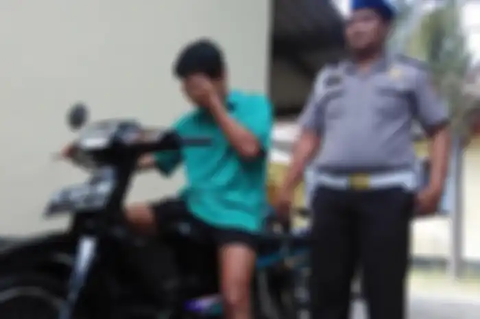 Ilustrasi pelaku penggelapan motor.