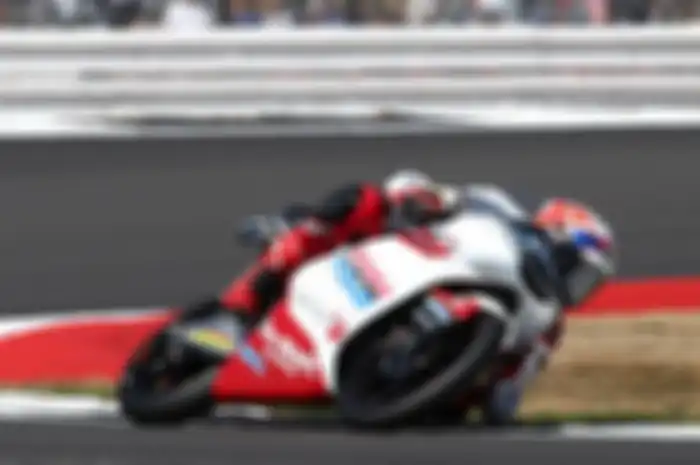 Pembalap Indonesia Mario Aji finis P17 Moto3 Inggris 2022 di Sirkuit Silverstone, Minggu (7/8/2022)
