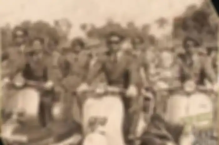 Ilustrasi Vespa Kongo. HUT TNI Ke-78, Vespa ini identik dengan TNI atau ABRI.