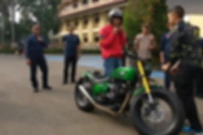 Salah satu koleksi motor milik Presiden Joko Widodo
