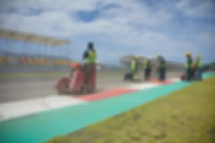 Ilustrasi perbaikan Sirkuit Mandalika, jelang WSBK Indonesia 2022.