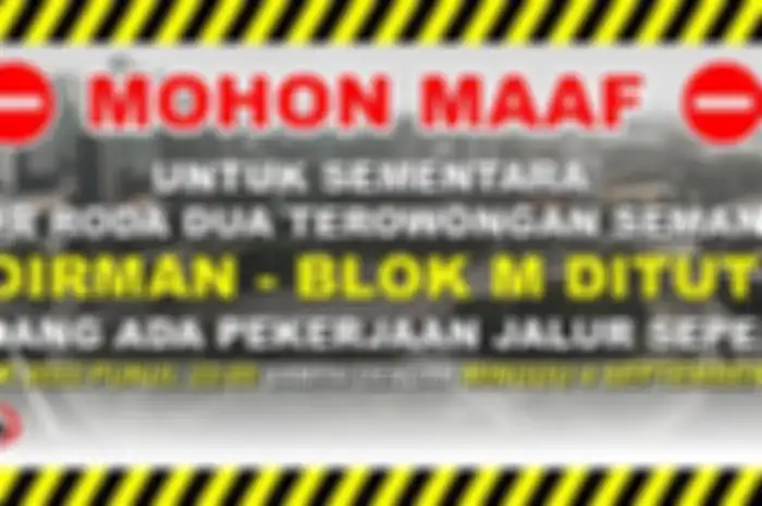 Ada penutupan di jalur motor Terowongan Semanggi pada 3-4 September 2022, bikers catat!