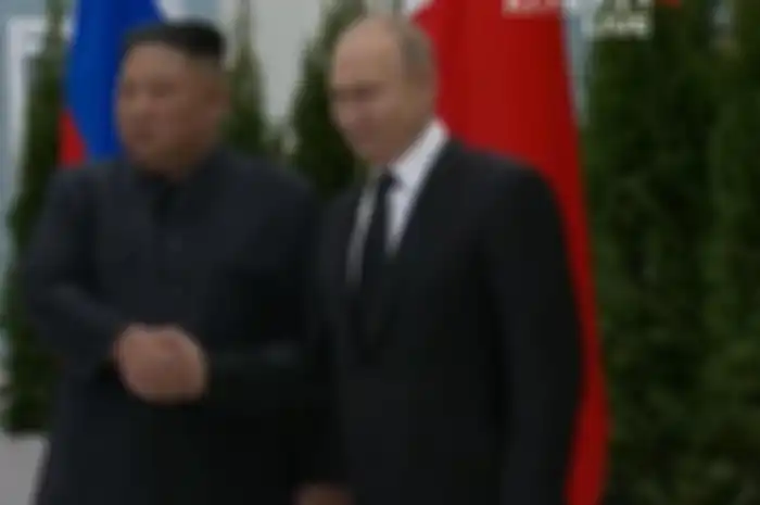 Kim Jong Un dan Vladimir Putin