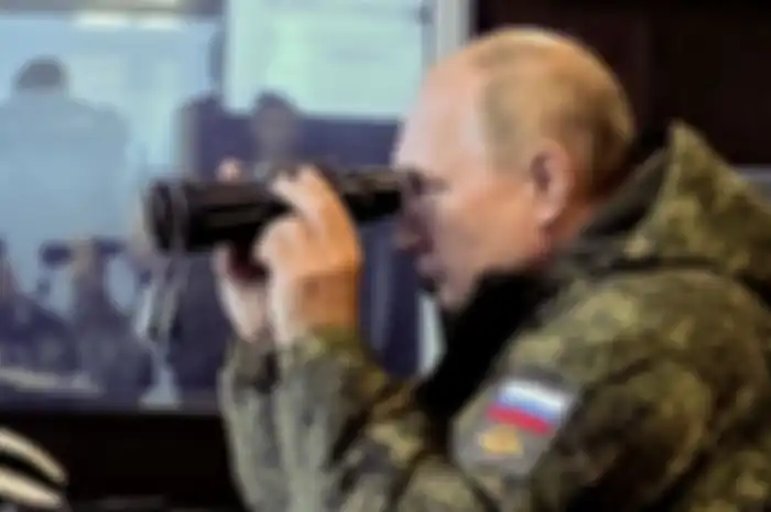 Sosok presiden Rusia, Vladimir Putin.