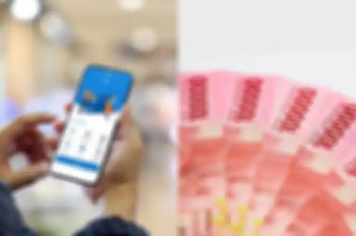 Ilustrasi BRI online (kiri) dan uang (kanan). Cepat buka rekening BRI online tanpa ke bank agar kebagian BLT BBM Rp 600 ribu dari pemerintah.