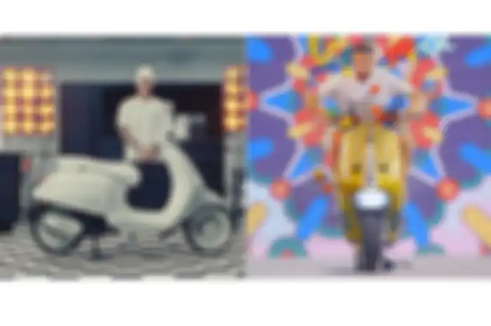 Vespa X Justin Bieber (kiri) dan Vespa Primavera Sean Wotherspoon (kanan).