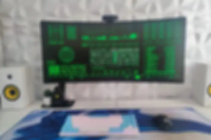Tampilan background canggih seperti hacker di PC dan laptop.