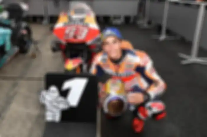Pembalap Repsol Honda, Marc Marquez saat juara di MotoGP Jepang 2019. Simak jadwal MotoGP Jepang 2022, lahirkan pemenang baru?