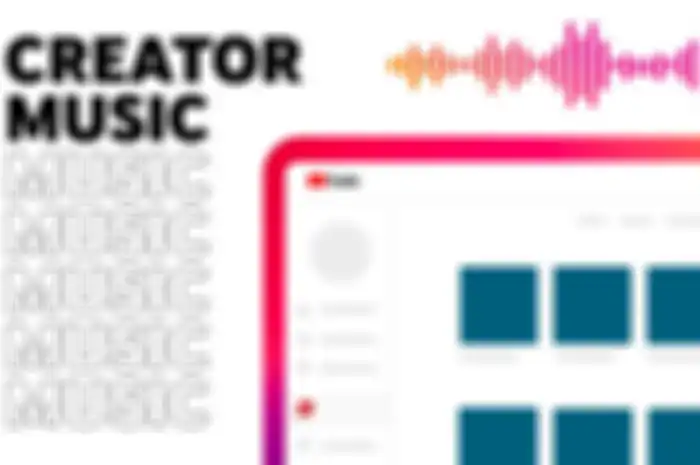 Tampilan Creator Music yang merupakan fitur terbaru YouTube. 