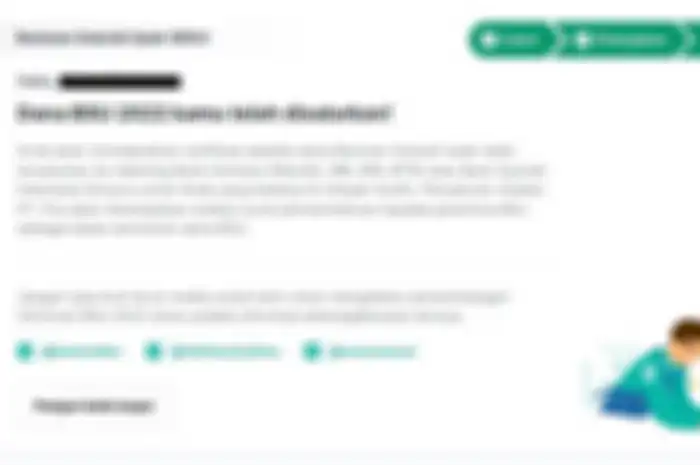 Status BSU Tersalurkan tapi balum cair