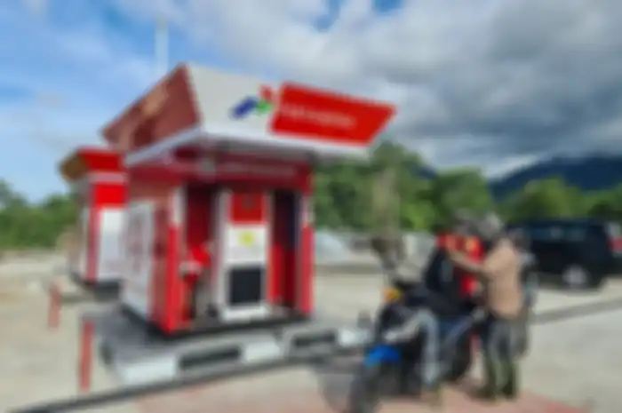 Foto ilustrasi Pertashop. Harga Pertalite dan Pertamax selisih Rp 4 ribuan per liter, pemilik Pertashop bilang begini.