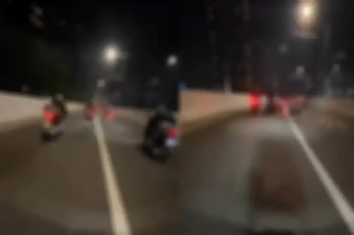 Video rombongan motor kebut-kebutan sampai kecelakaan di JLNT Casablanca viral di media sosial.