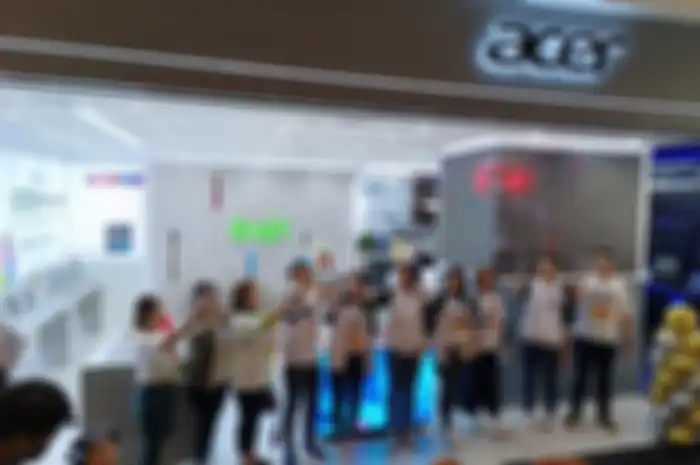 Suasana pembukaan Acer Exclusive Store di Mall of Indonesia yang menjual berbagai produk laptop dan pheriperal Acer 