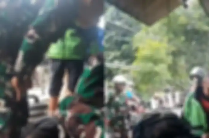 Vido maling motor diinterogasi anggota TNI di Depok viral di media sosial.