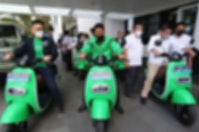 Ilustrasi foto. Driver Ojol jadi prioritas penerima subsidi motor listrik.