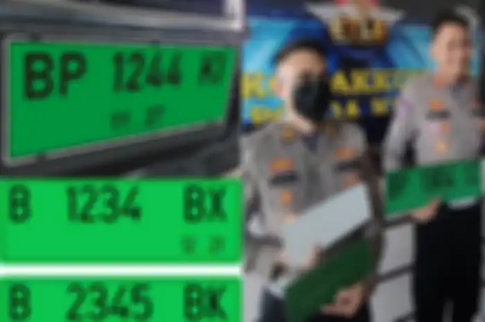 Pelat nomor kendaraan bermotor dengan warna hijau diluncurkan oleh polisi, simak fungsi dan peruntukannya.