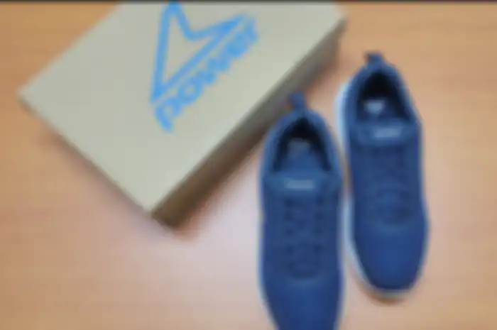 Sepatu Power Men Sneakers Duofoam Max 100 Ex warna navy.