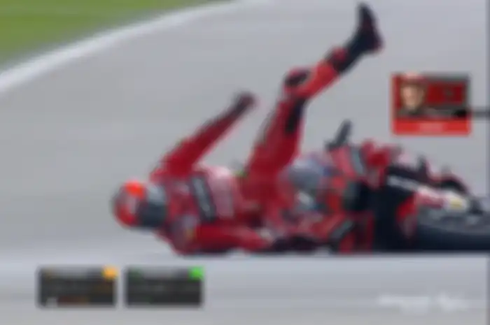 Francesco Bagnaia crash pada Q2 MotoGP Malaysia 2022