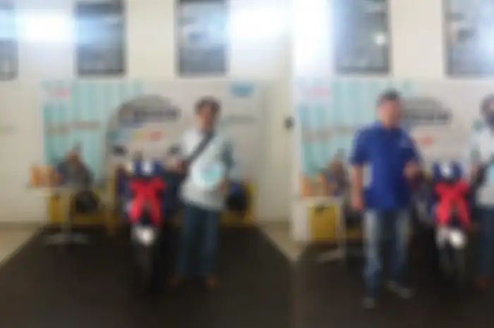 Berawal dari iseng, Dony mendapat motor Yamaha Gear 125 gratis karena setia pakai oli Yamalube