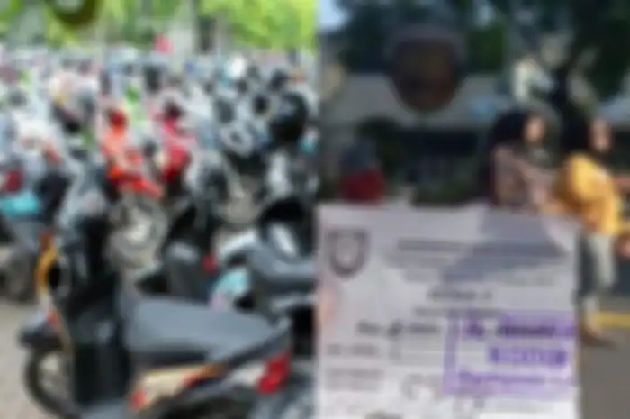 Tarif parkir motor CFD Solo tidak sesuai yang ada di karcis, jukir dipanggil Dishub setempat.