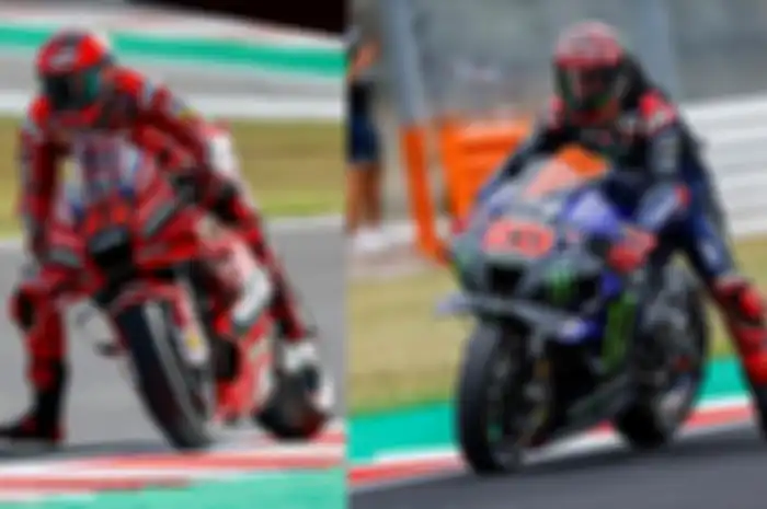 Francesco Bagnaia unggul 23 poin di klasemen pembalap MotoGP 2022 dari Fabio Quartararo, ternyata head to head di sirkuit Ricardo Tormo 2019-2021 kalah dari Fabio Quartararo