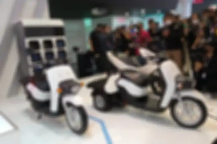 PT Astra Honda Motor (AHM) pamerkan line up motor listrik baru Honda di IMOS 2022, Jakarta Convention Center (JCC), Senayan, Jakarta Pusat, Rabu (2/11/2022).