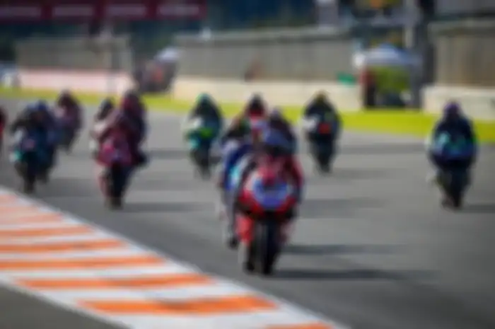 Ilustrasi balapan MotoGP Valencia 2022 di Sirkuit Ricardo Tormo.