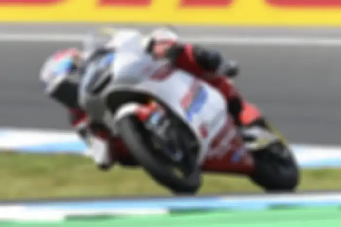 Pembalap Indonesia Mario Aji tampil kurang baik dalam Q1 Moto3 Portugal 2023