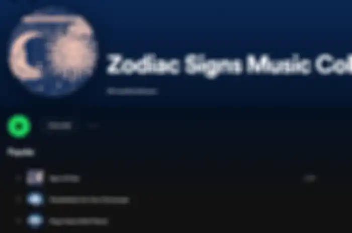 Playlist Spotify dari Zodiak