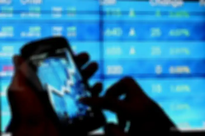 Ilustrasi trading saham