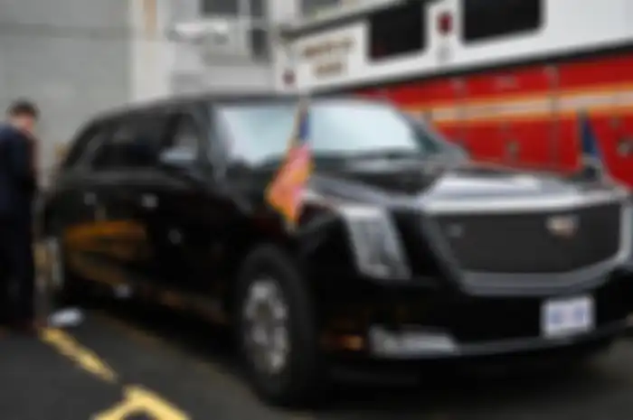 The Beast mobil dinas Presiden Amerika Serikat Joe Biden dipakai dalam gelaran KTT G20 Bali.