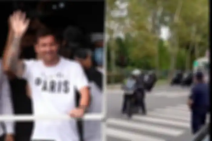 Akan berlaga di Piala Dunia 2022 bersama Timnas Argentina, Lionel Messi pernah dikawal banyak moge saat di Paris.