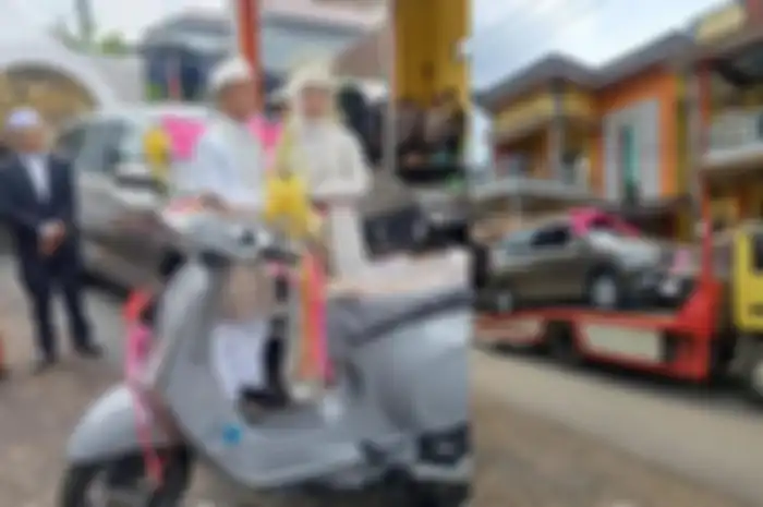 Viral pernikahan sultan Jemben, seserahannya ada Vespa, Suzuki Ertiga dan Pesta 4 hari 4 malam.