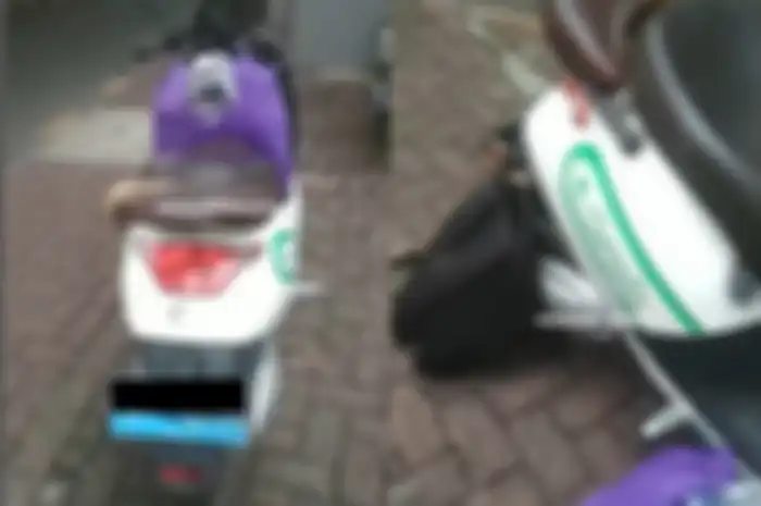 Video baterai motor listrik milik seorang driver ojol hilang dicuri di kawasan Menteng Atas, Setiabudi, Jakarta Selatan, Jumat (25/11/2022).