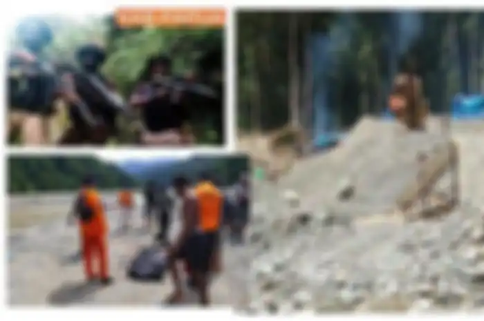 DITEMUKAN TEWAS - seorang pekerja tambang ilegal di Manokwari, ditemukan dalam kondisi tewas mengenaskan. Saat ditemukan, ia tak mengenakan sehelai benang pun. Hingga kini polisi masih mendalami kasus tersebut. Namun diduga kuat, korban dihabisi oleh orang tak dikenal yang adalah anggota 