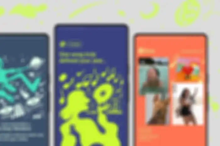 Tampilan antarmuka Fitur YouTube Music 2022 Recap. 