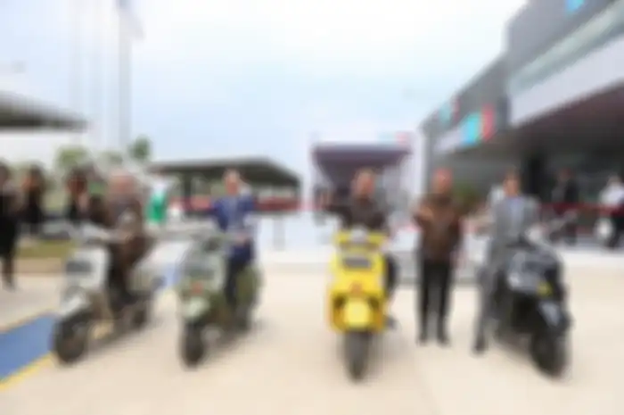Ilustrasi daftar harga motor Vespa. Peresmian Pabrik Piaggio Indonesia di Cikarang, Kabupaten Bekasi, Jawa Barat, Rabu (23/11/2022).