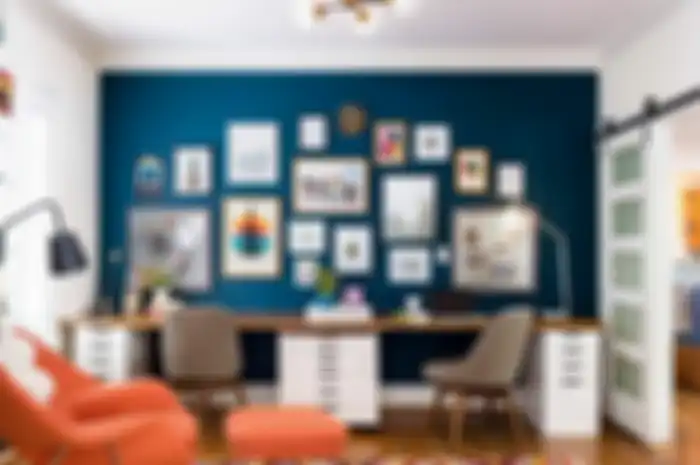Ilustrasi kantor rumah