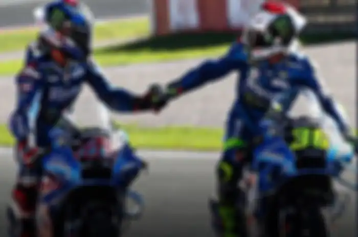 Foto ilustrasi Alex Rins (kiri) dan Joan Mir (kanan). Ini alasan Suzuki keluar dari MotoGP dan balap motor lain.