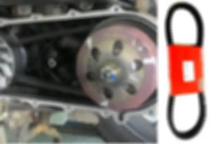 Ilustrasi v-belt di CVT motor matic Honda BeAT.