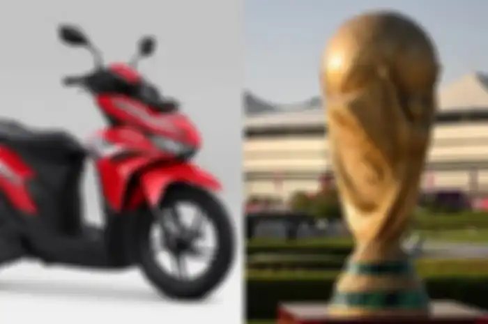 ILUSTRASI. Harga tiket final Piala Dunia 2022 ada yang seharga motor matic Honda Vario 125 baru.