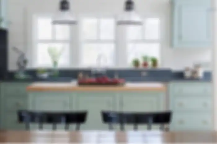 Ternyata ini alasannya kenapa kabinet dapur dicat warna hijau mint. Foto interior desain dapur kecil terasa berbeda. 