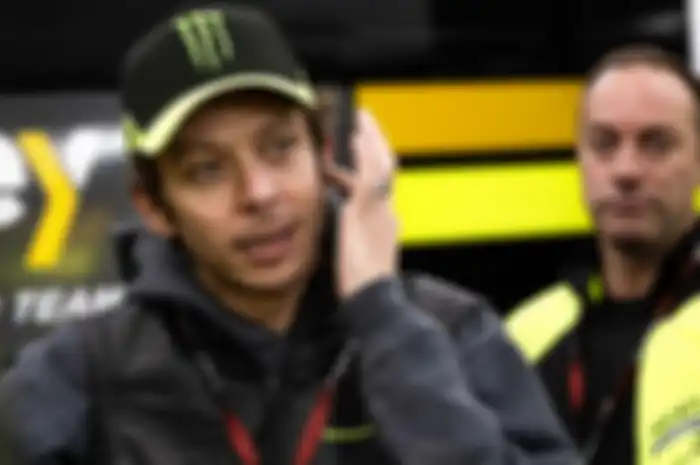 Ilustrasi legenda MotoGP, Valentino Rossi.