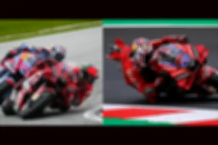 Enea Bastianini (kiri); Francesco Bagnaia (tengah) dan Jack Miller (kanan) penyumbang kemenangan motor MotoGP Ducati Desmosedici GP raih terbanyak menang di MotoGP 2022