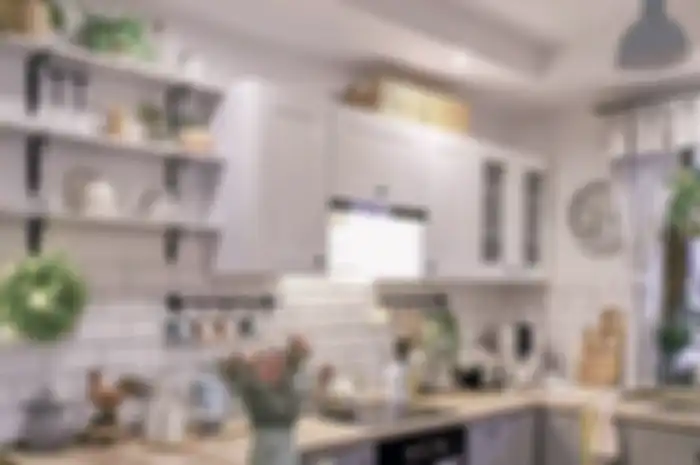 Inilah trik manjur yang sering terabaikan untuk membuat desain dapur sempit terlihat luas. foto hasilnya bikin pangling.