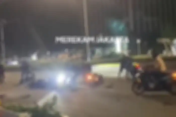 Viral balap liar start dekat kamera ETLE sampai kecelakaan di jalan Sudirman, Polisi gerak cepat.