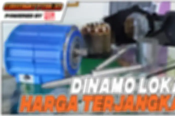 Sudah ada dinamo motor listrik kapasitas 2 kW buatan Lokal karya AZN Motor dengan harga Rp 2,7 jutaan