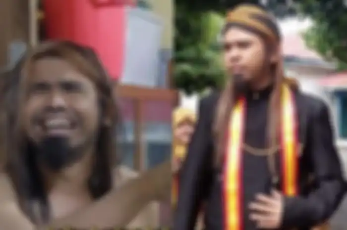Gus Samsudin saat stres dan Gus Samsudin saat mendapatkan gelar dari Keraton Solo