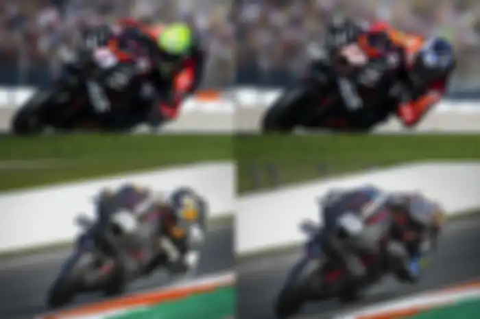 MotoGP 2023 pabrikan Aprilia turunkan 4 motor MotoGP Aprilia RS-GP, Aleix Espargaro dan Maverick Vinales (atas) dan Raul Fernandez dan Miguel Oliveira  (bawah), menang jumlah dari skuat Yamaha pabrikan yang hanya turunkan 2 motor MotoGP Yamaha YZR-M1