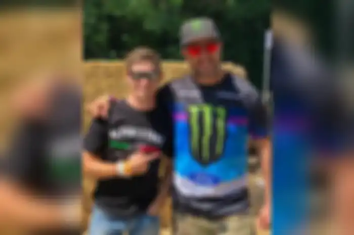 Momen saat Casey Stoner bersama Ken Block.